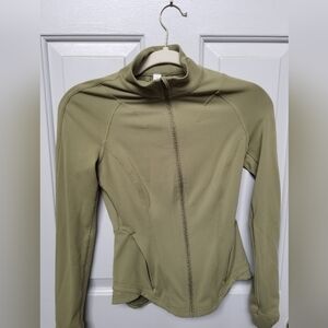 Lululemon Olive Green Women’s Zip-Up Jacket Size 2